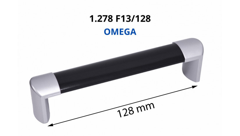Rankenėlė plastikinė 1.278-F13 128 mm OMEGA