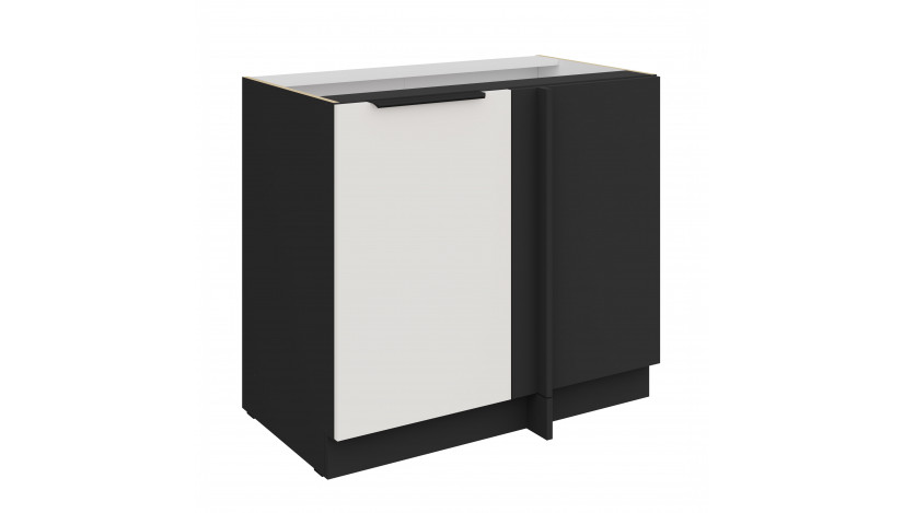 ARIA WH/BL 105 ND 1F BB pastatoma kampinė spintelė