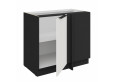 ARIA WH/BL 105 ND 1F BB pastatoma kampinė spintelė