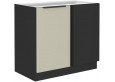 ARONA 105 ND 1F BB Pastatoma Kampinė Spintelė juoda