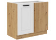 LUNA 105 ND 1F BB Pastatoma Kampinė Spintelė Balta Artisan