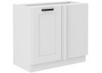 LUNA 105 ND 1F BB Pastatoma Kampinė Spintelė balta balta