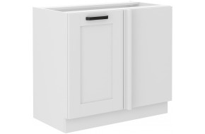 LUNA 105 ND 1F BB Pastatoma Kampinė Spintelė balta balta