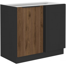MONZA 105 ND 1F BB Pastatoma Kampinė Spintelė juoda