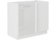 LARA 105 ND 1F BB pastatoma kampinė spintelė balta