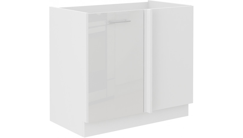 LARA 105 ND 1F BB pastatoma kampinė spintelė balta