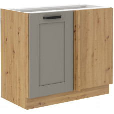LUNA 105 ND 1F BB Pastatoma Kampinė Spintelė Claygrey Artisan