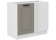 LUNA 105 ND 1F BB Pastatoma Kampinė Spintelė Claygrey Balta