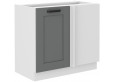 LUNA 105 ND 1F BB Pastatoma Kampinė Spintelė Dustgrey Balta