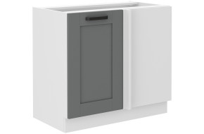 LUNA 105 ND 1F BB Pastatoma Kampinė Spintelė Dustgrey Balta