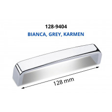 Rankenėlė metalinė 128-9404 128 mm BIANKA GREY KARMEN