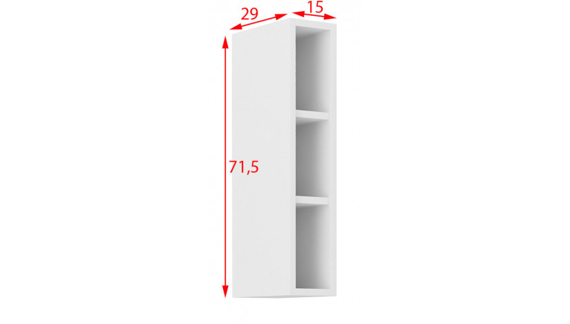 LARA 15 G-72 OTW lentyna pakabinama 72 cm balta