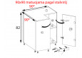 Glamour GLA-16D kampinė spintelė 90x90 su cargo karusele Žalia