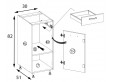 Smart SMA-1D pastatoma spintelė 30 cm