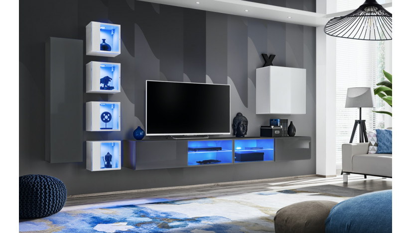 Switch XXVI Sekcija balta blizgi / grafito blizgi 27 GW SW26