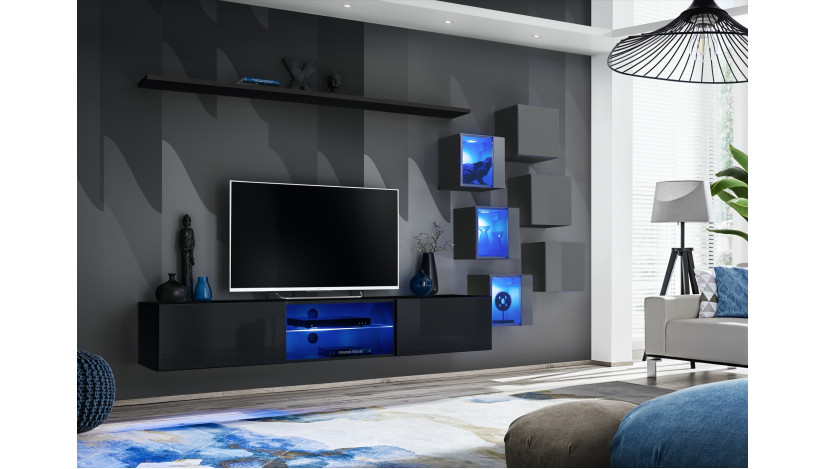 Switch XXI Sekcija grafito blizgi / juoda blizgi 27 ZG SW 21