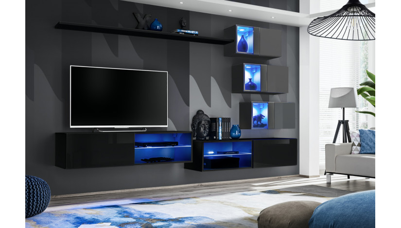 Switch XXIV Sekcija grafito blizgi / juoda blizgi 27 ZG SW 24