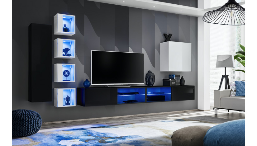 Switch XXVI Sekcija balta blizgi / juoda blizgi 26 ZW WS 26