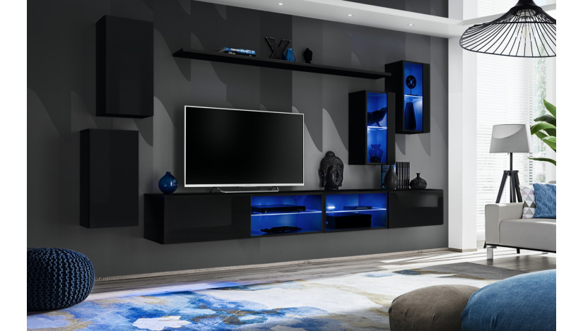 Switch XXV Sekcija juoda / juoda blizgi