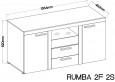 Rumba komoda 2F2S