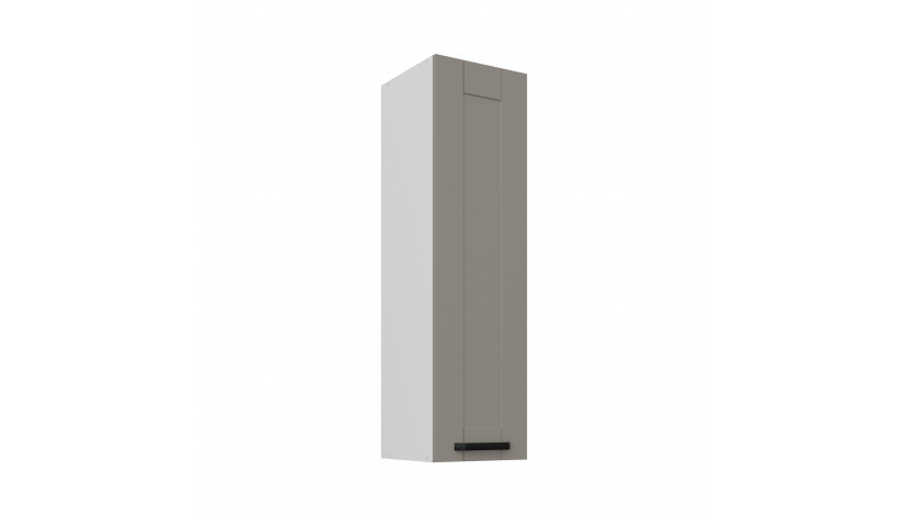 LUNA 30 G-108 1F Claygrey Balta pakabinama spintelė