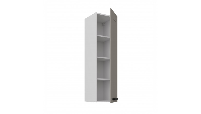 LUNA 30 G-108 1F Claygrey Balta pakabinama spintelė