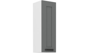 LUNA 30 G-108 1F Dustgrey Balta pakabinama spintelė