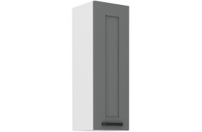 LUNA 30 G-108 1F Dustgrey Balta pakabinama spintelė