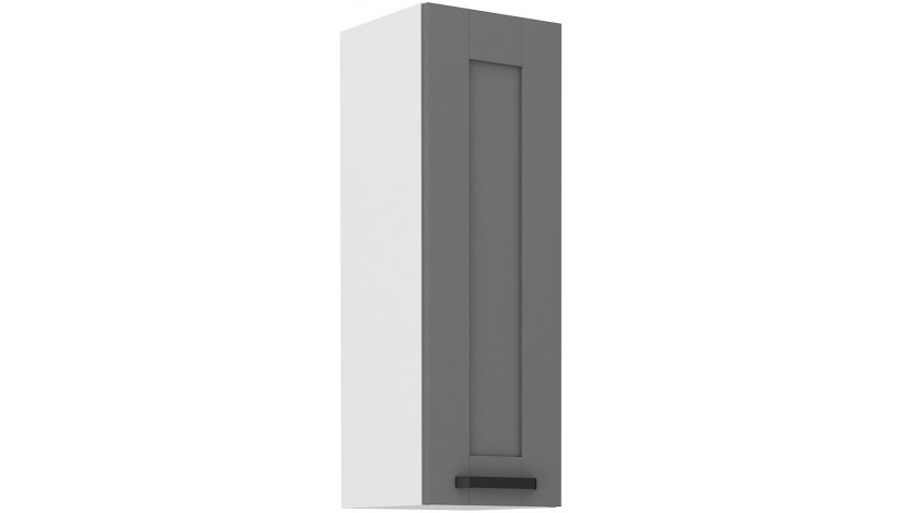 LUNA 30 G-108 1F Dustgrey Balta pakabinama spintelė