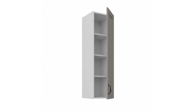 STILO 30 G-108 1F Claygrey balta pakabinama spintelė