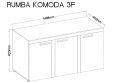 Rumba komoda 3F lefkas