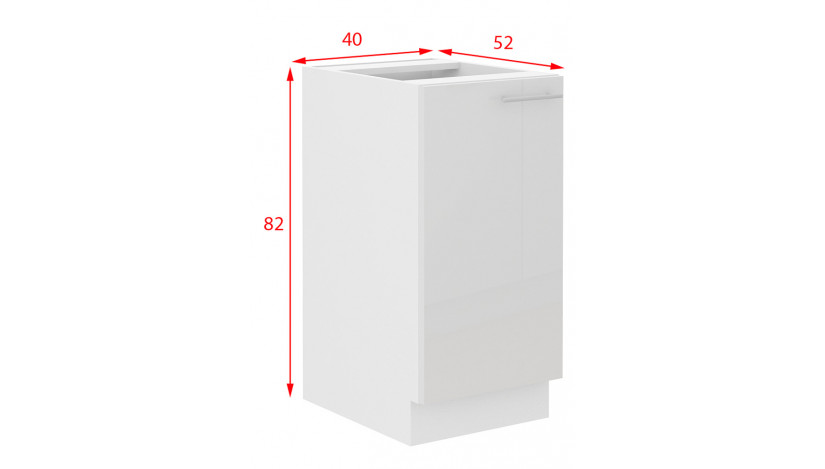 LARA 40 D 1F BB pastatoma spintelė balta