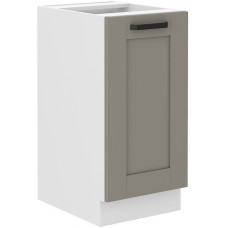 LUNA 40 D 1F BB pastatoma spintelė Claygrey Balta