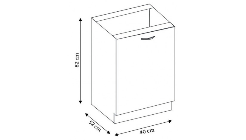 Grey 40 D 1F ZB Spintelė