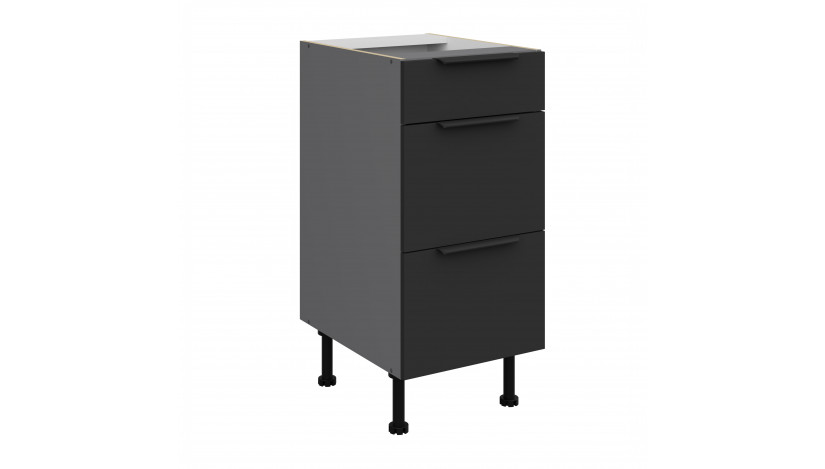 ARIA BL/ANT 40 D 3S BB PREMIUM pastatoma spintelė su stalčiais