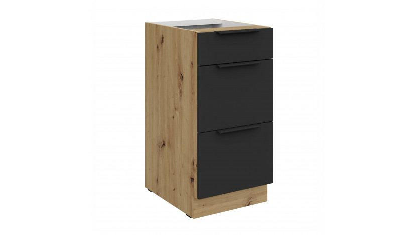 ARIA BL/AR 40 D 3S BB PREMIUM pastatoma spintelė su stalčiais