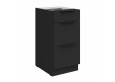 ARIA BL/BL 40 D 3S BB PREMIUM pastatoma spintelė su stalčiais