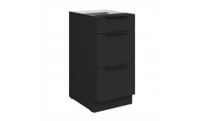 ARIA BL/BL 40 D 3S BB PREMIUM pastatoma spintelė su stalčiais