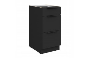 ARIA BL/BL 40 D 3S BB PREMIUM pastatoma spintelė su stalčiais
