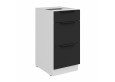 ARIA BL/WH 40 D 3S BB PREMIUM pastatoma spintelė su stalčiais