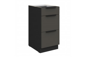 ARIA GR/BL 40 D 3S BB PREMIUM pastatoma spintelė su stalčiais
