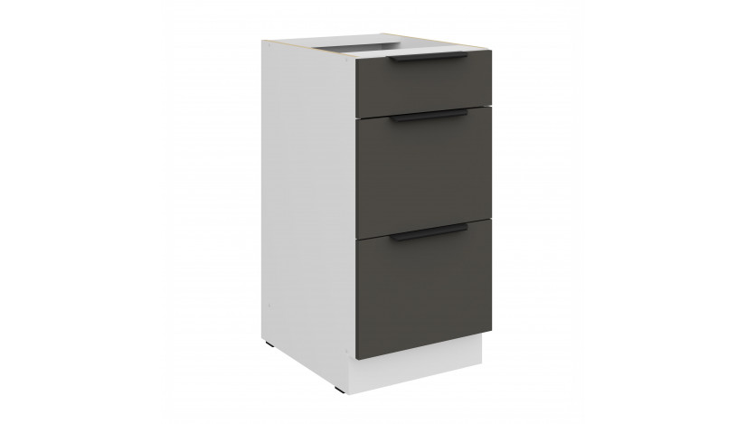 ARIA GR/WH 40 D 3S BB PREMIUM pastatoma spintelė su stalčiais