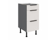 ARIA WH/ANT 40 D 3S BB PREMIUM pastatoma spintelė su stalčiais