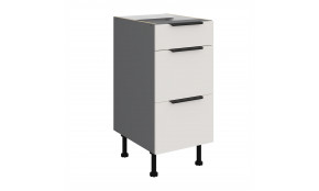 ARIA WH/ANT 40 D 3S BB PREMIUM pastatoma spintelė su stalčiais