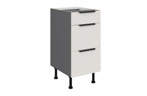 ARIA WH/ANT 40 D 3S BB PREMIUM pastatoma spintelė su stalčiais