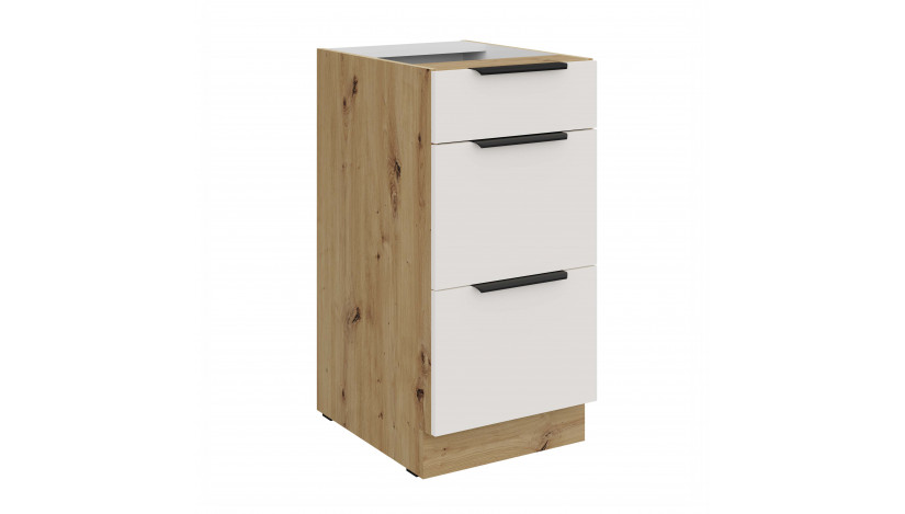 ARIA WH/AR 40 D 3S BB PREMIUM pastatoma spintelė su stalčiais