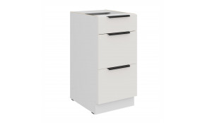 ARIA WH/WH 40 D 3S BB PREMIUM pastatoma spintelė su stalčiais