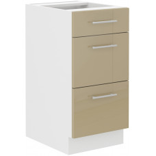 LARA 40 D 3S BB pastatoma spintelė su stalčiais cappuccino