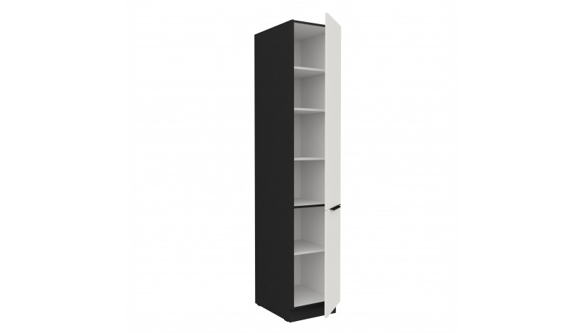 ARIA WH/BL 40 DK-210 2F ūkinė spinta