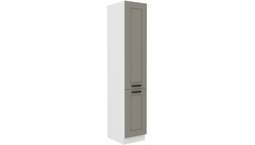 LUNA 40 DK-210 2F ūkinė spinta Claygrey Balta